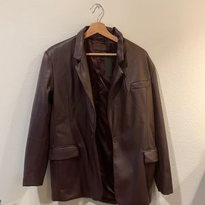 NWT Faux Leather Jacket